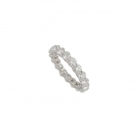 18k White Gold Full Diamond Eternity Ring 3.64ct